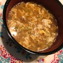 ガーリック玉子鶏肉汁スープ